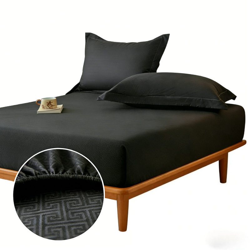 Fitted Bed Sheets Deep Pocket - 肌に優しい抗菌クイーンキングサイズマットレスプロテクター、柔らかな起毛生地、深型ポケット、滑り止め付きシングルフィットベッドシーツ