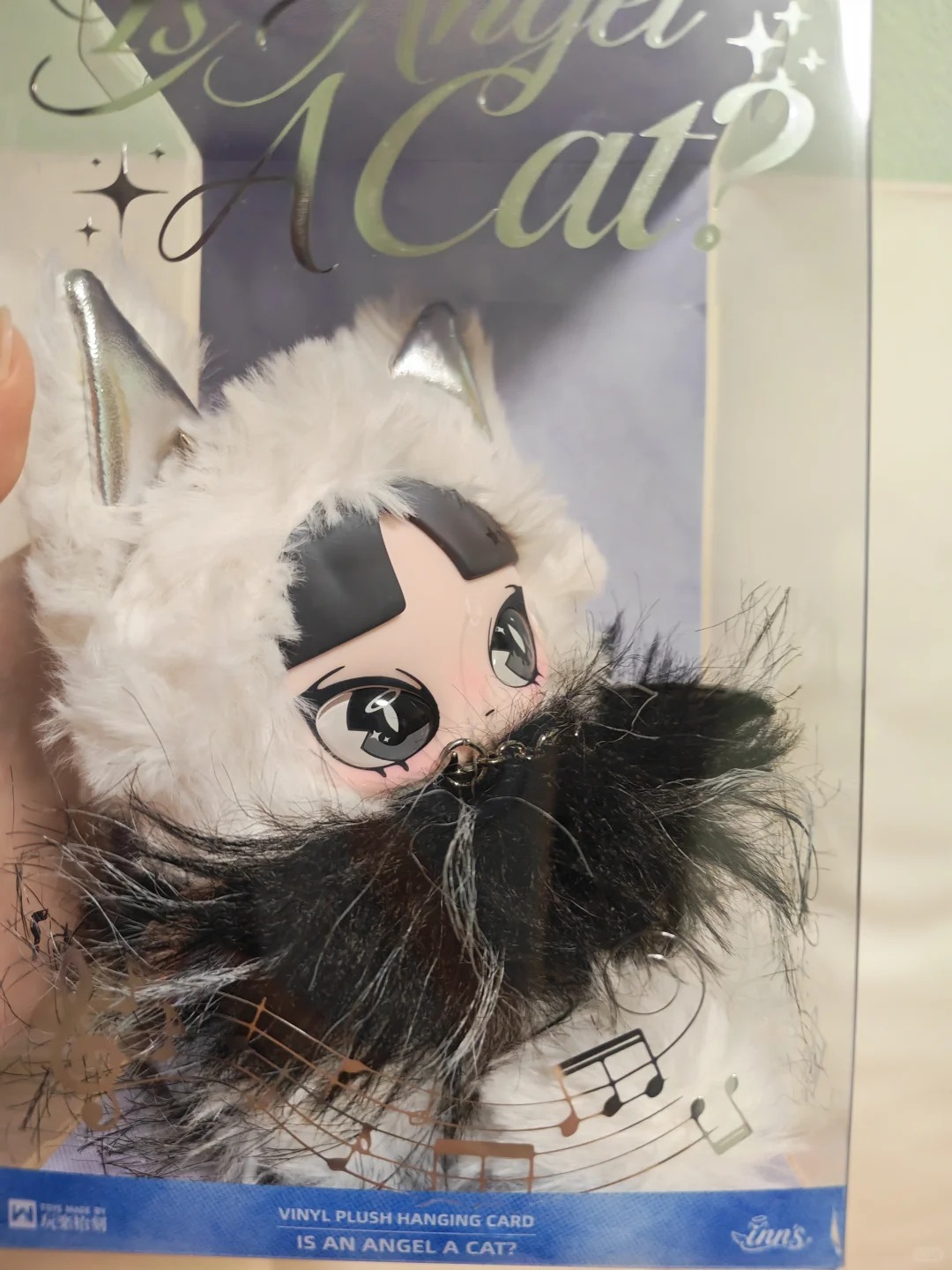 Home Decor - オリジナルインズ・イズ・ア・エンジェル 猫のぬいぐるみ シルバーウィング キャットイヤー ビニールフェイスドール コレクタブルトイ