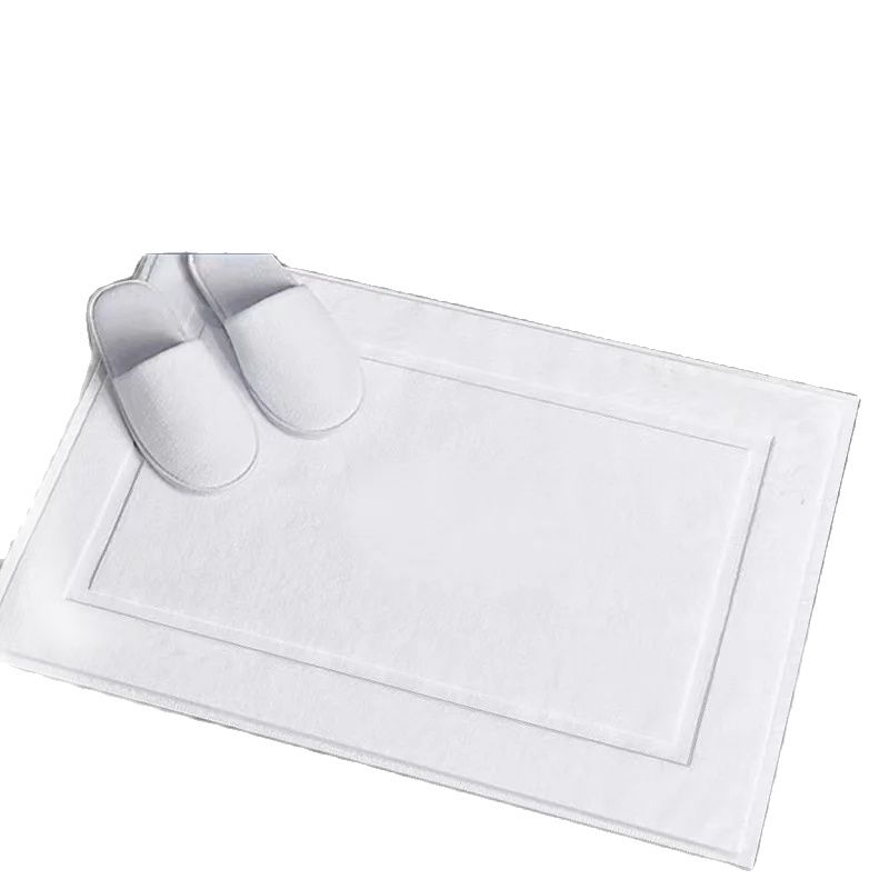 ホワイトフロアタオル厚みのあるジャカードスパバスルームマット - Quick Dry Diatomite Bath Mat のレビューと価格