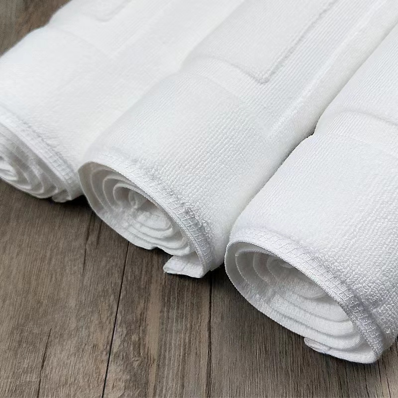 ホワイトフロアタオル厚みのあるジャカードスパバスルームマット - Quick Dry Diatomite Bath Mat のレビューと価格