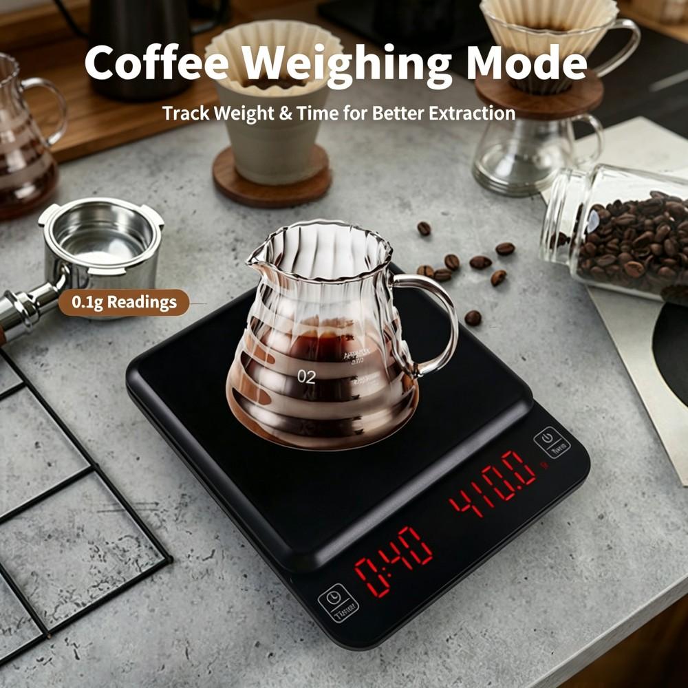 3kg/0.1g高精度デジタルコーヒースケール、LEDポータ - Kitchen のレビューと価格