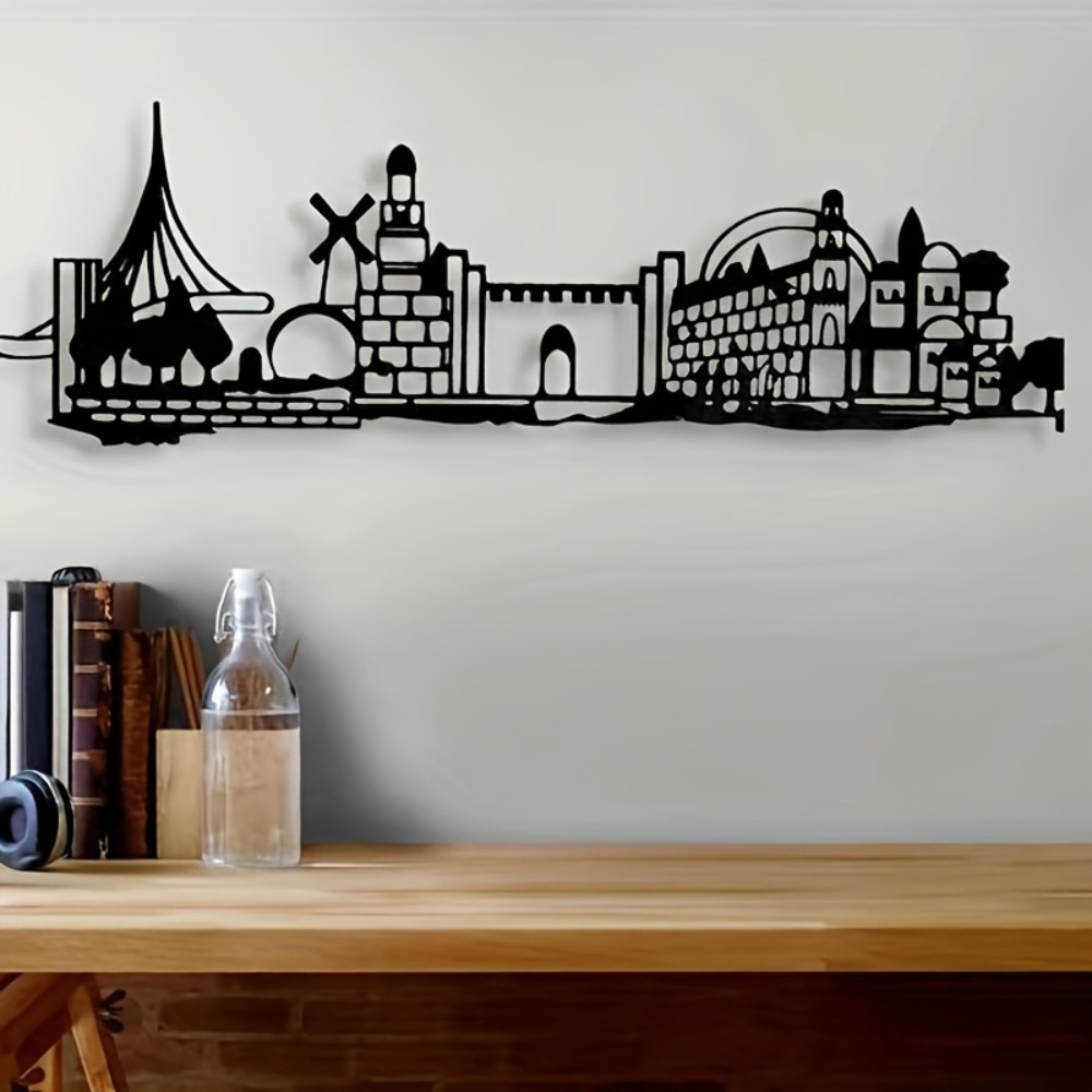 CIFBUY メタルウォールアート エルサレムスカイライン装 - Home Decor のレビューと価格
